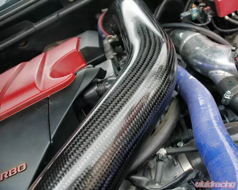 ap evox carbontoppipe1 New Agency Power Carbon Red EVO X Intercooler Pipe