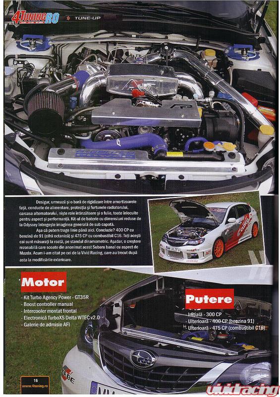 VR 2008 WRX Featured in Romanian Performance Magazine