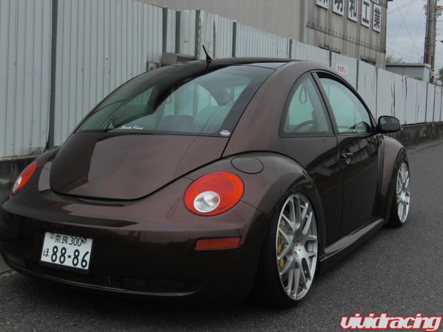 vwbeetle20inp401 Tucked Flush and Straight Mean VW Beetle on 20in HRE
