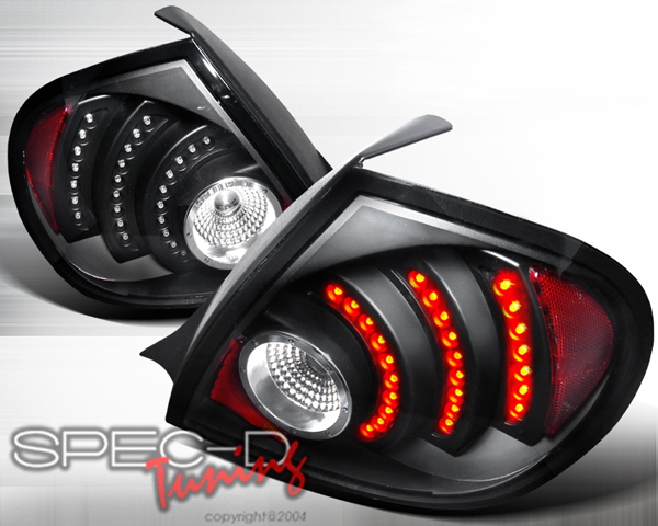 SpecD Black Housing LED Tail Lights Dodge SRT4 03-05 - LT-NEO03JMLED-DP