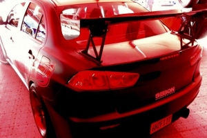 Coco Zurita EVO X at SEMA