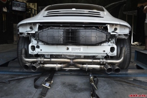 Porsche 991 Carrera with Performance Headers, 2nd Bypass Pipes, Center X Pipe Exhaust