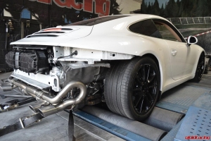 Porsche 991 Carrera with Performance Headers, 2nd Bypass Pipes, Center X Pipe Exhaust