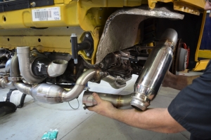 Exhaust Resonator Installed