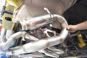 Exhaust Resonator Installed