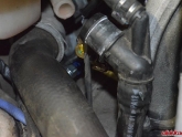Install Turbo Oil Feed Line to Engine