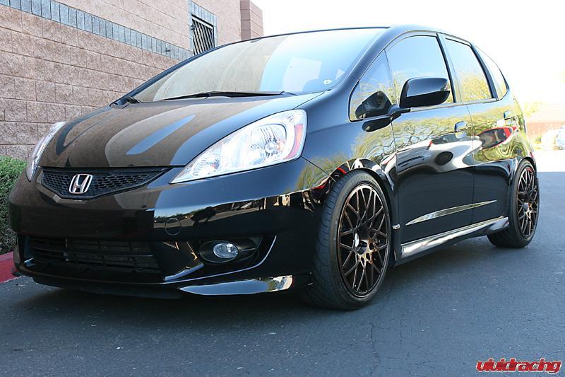 Sean's Honda Fit with Rotiform BLQ 18in Wheels
