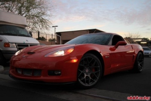 Corvette with HRE P40SC Satin Charcoal 20x10.5 20x13