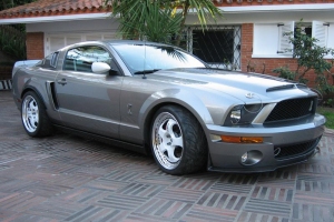 Ford Mustang with Work Wheels