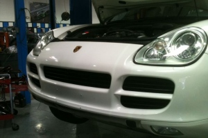 Cayenne Front Bumper Before Drl's