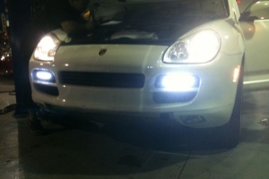 Porsche Cayenne S With Led Lights Installed