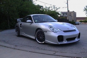 side view Techart sideskirts & inlets