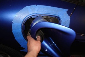 Precision Porsche Side Air Vents Installed