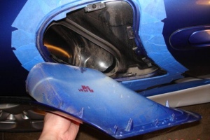 Precision Porsche Side Air Vents Installed