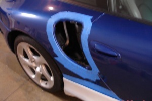 Precision Porsche Side Air Vents Installed