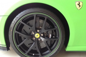 Ferrari GTO with FXX Aero Kit and Custom Matte Green