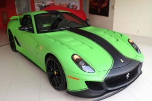 Ferrari GTO with FXX Aero Kit and Custom Matte Green