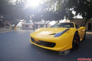 Ferrari 458 Yellow Capristo Carbon Fiber Diffuser