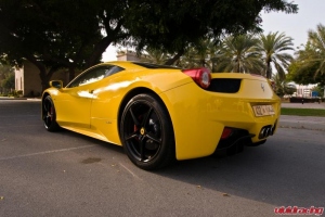 Ferrari 458 Yellow Capristo Carbon Fiber Diffuser