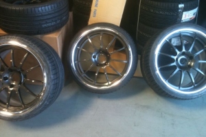 Hre 843r Satin Charcoal With Polished Lip 20x9 And 20x12