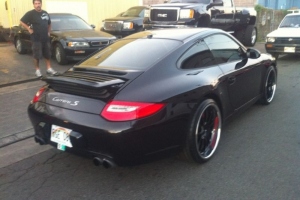 20x9 And 20x12 843r Black Porsche 997.2 C4s