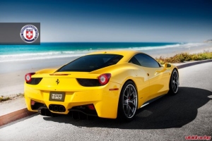 Ferrari 458 with HRE S101 Satin Charcoal