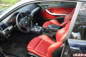 Bmw E46 M3 Carbon Black On Impla Red