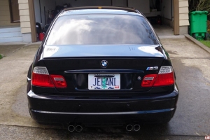 Bmw E46 M3 Carbon Black On Impla Red