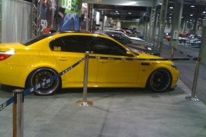 BMW M5 E60 Yellow at LA Auto Show 2011