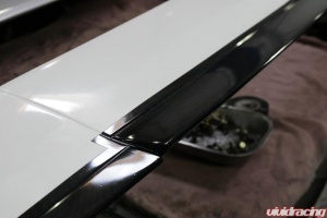 Carbon lip on rear Premier Wing