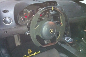 Gallardo with MACarbon Carbon Fiber Steering Wheel