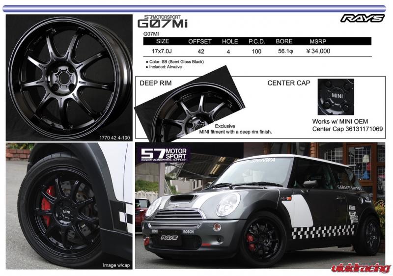 57Motorsports G07MI for 4x100 56mm Wheels