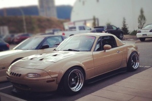 Mazda Miata with Work Wheels Drift Team