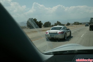 Porsche Cayman on Highway
