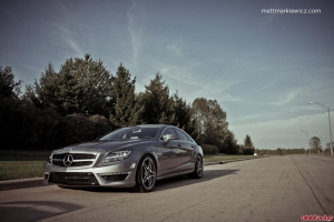 Mercedes CLS63 Lowered with KW Coilovers and Flushed with H&R