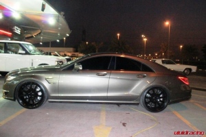Mercedes CLS63 with KW Suspension Brembo 21in Carlsson Wheels