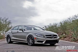 Mercedes Benz CLS63 w/ 20" Vossen VVS-CV4 Matte Graphite