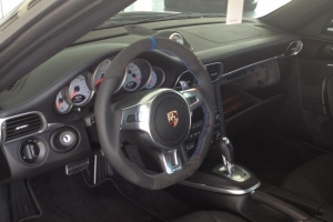 Porsche 997.2 Turbo PDK with Sport Upgraded Steering Wheel Blue Stitch Alcantara
