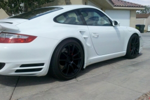 White Porsche 997 Turbo with Agency Power GT2RS Wheels 19x8.5 19x11