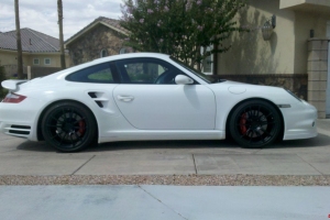 White Porsche 997 Turbo with Agency Power GT2RS Wheels 19x8.5 19x11
