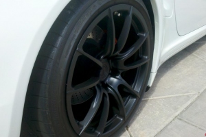 White Porsche 997 Turbo with Agency Power GT2RS Wheels 19x8.5 19x11