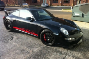 Ryan Dunn Porsche GT3 with Black RS-D Advan Wheels