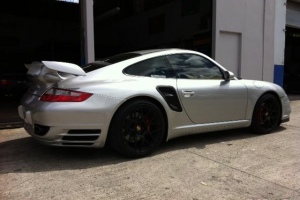 Porsche 997 Turbo with NR Auto GT2 Wing