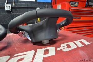 Custom Porsche PDK Sport Design Steering Wheel by Agency Power Install 7