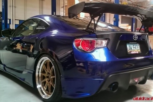 Scion FRS for SEMA INGs Aero Kit Agency Power Status Racing KW Suspensions Brembo Brakes