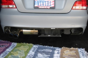 BMW 135I Flat Gray with iCarbon Aero Kit