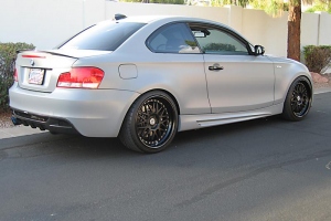 BMW 135I Flat Gray with iCarbon Aero Kit