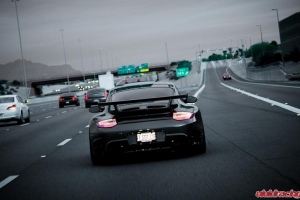 Porsche 997TT Vorsteiner Rear Shot