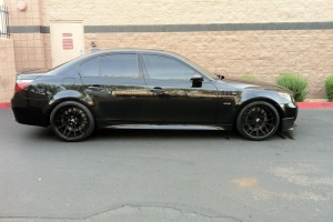 BMW M5 Black on Black with Forgiato, H&R, StopTech, Agency Power