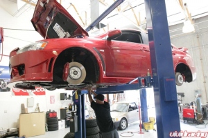 Valdi Sport Test & Service EVO X Body Kit and New IForged Wheels